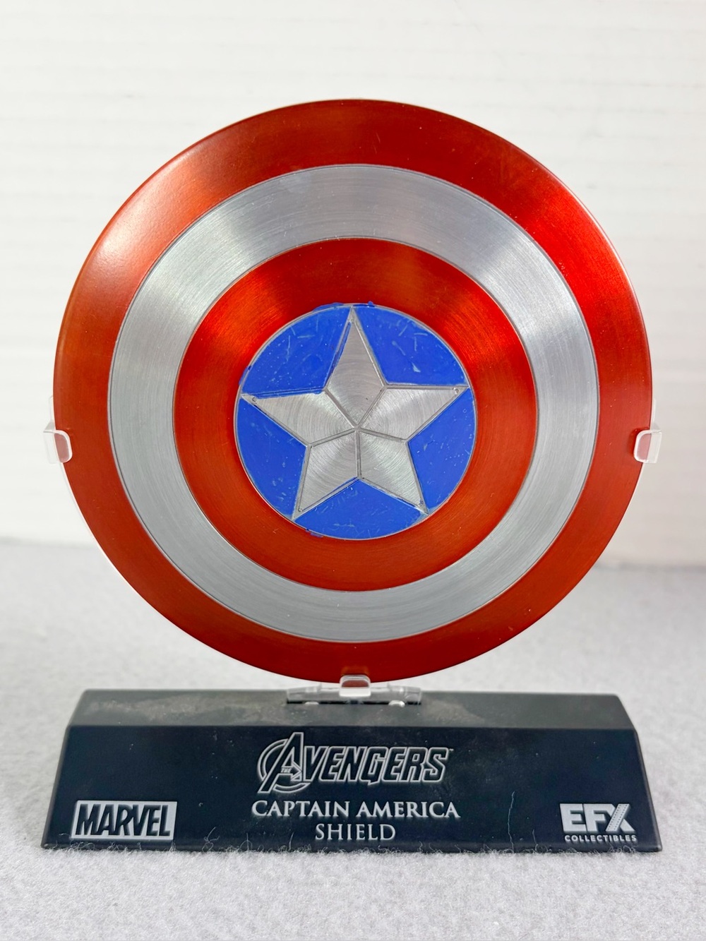 Marvel Avengers Captain America Shield EFX Collectibles Prop Replica w/ Stand